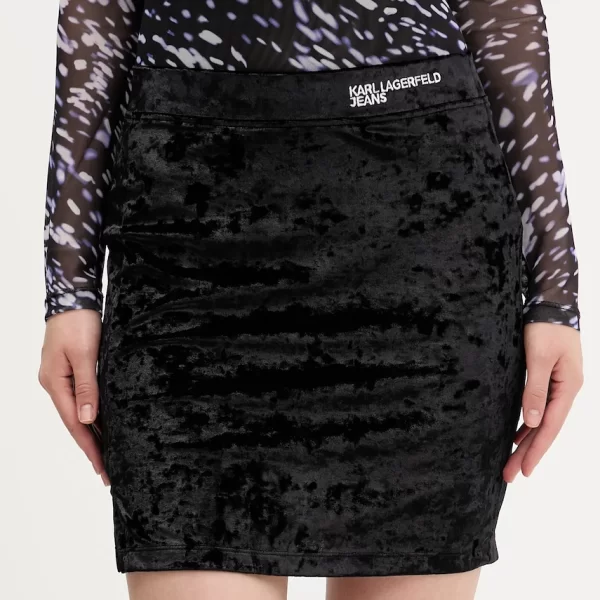 Βελούδινη φούστα Karl Lagerfeld Jeans