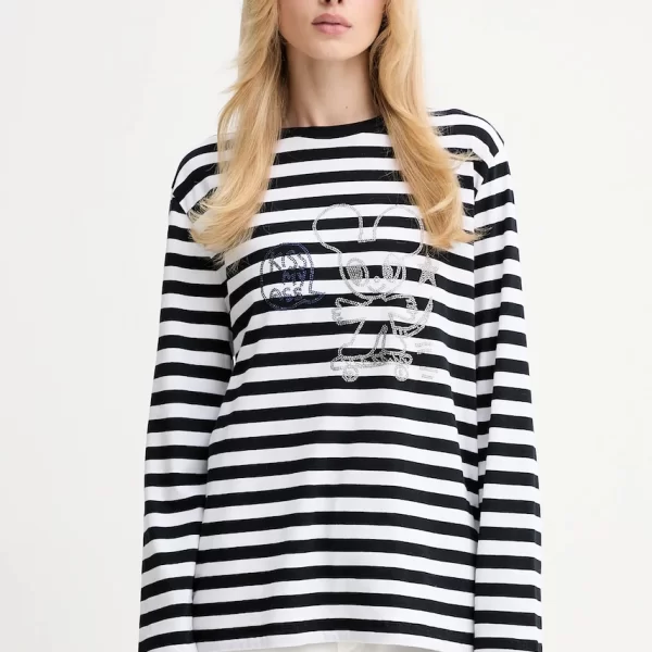 Zadig & Voltaire Βαμβακερή μπλούζα με μακριά μανίκια ZADIG&VOLTAIRE