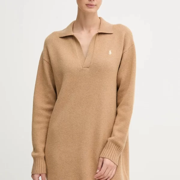 Polo Ralph Lauren Μάλλινο φόρεμα Polo Ralph Lauren