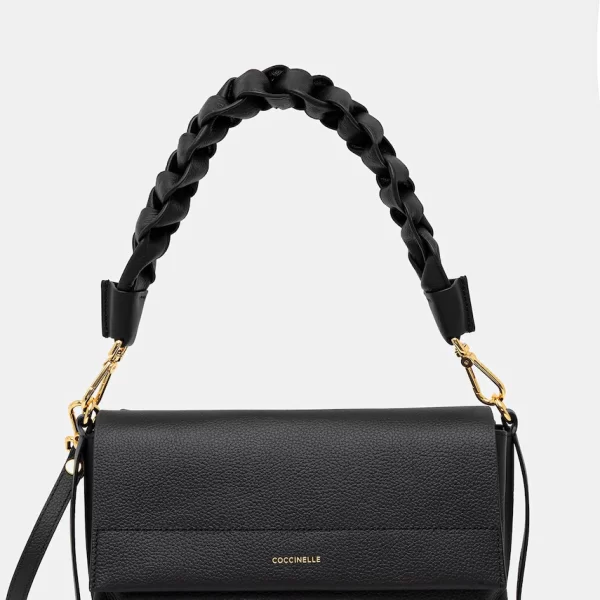 Coccinelle Δερμάτινη τσάντα Coccinelle BOHEME GRANA DOUBLE