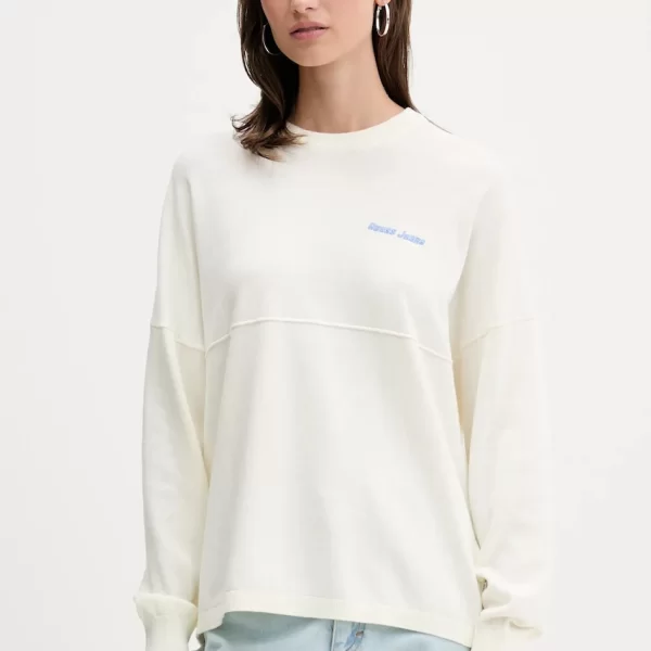 guess jeans Βαμβακερό πουλόβερ Guess Jeans