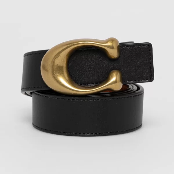 Coach Coach Διπλής όψης δερμάτινη ζώνη 78175