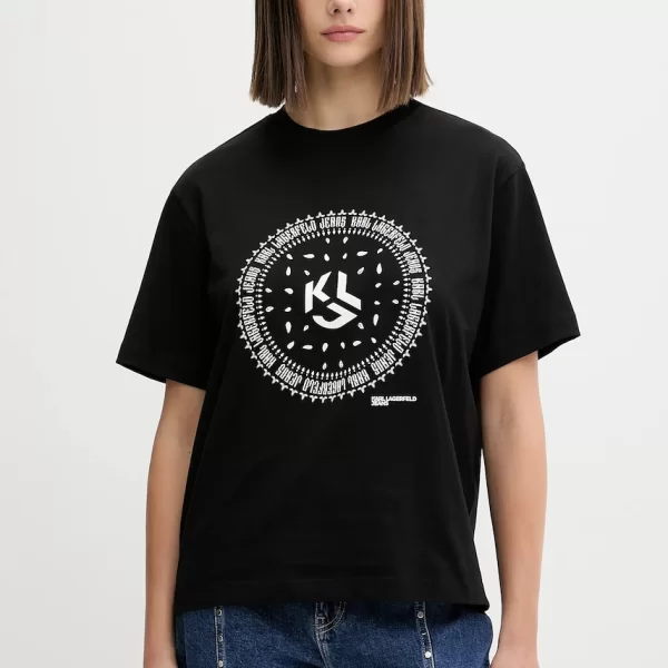 KARL LAGERFELD JEANS Βαμβακερό μπλουζάκι Karl Lagerfeld Jeans