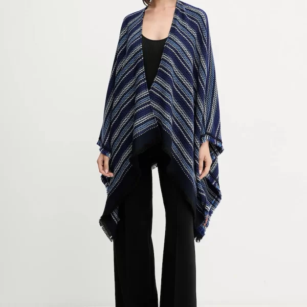 Μάλλινο πόντσο Missoni