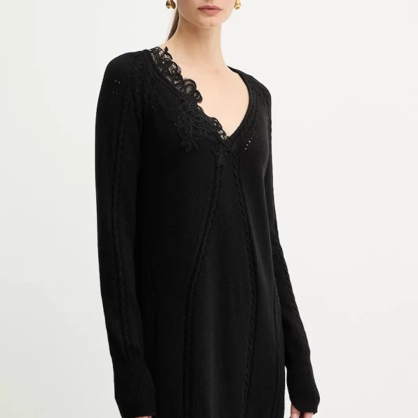 Φόρεμα με προσθήκη μαλλιού Ermanno Firenze