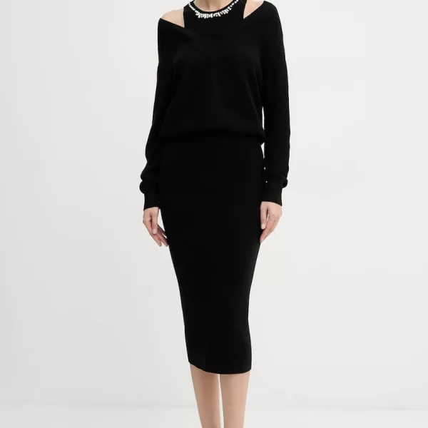 Liu Jo Φόρεμα με προσθήκη μαλλιού Liu Jo