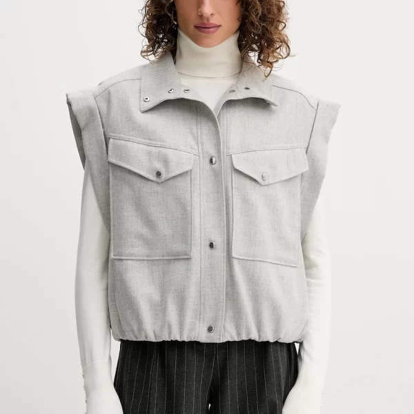 Αμάνικο με προσθήκη μαλλιού BOSS Orange Bashinah