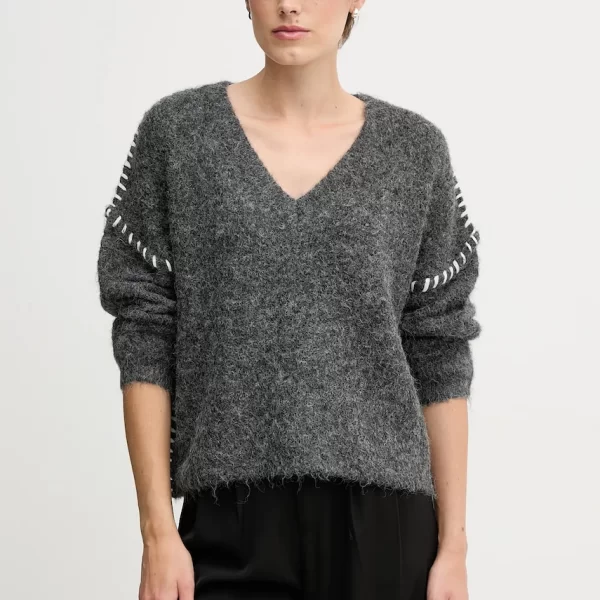 Πουλόβερ με προσθήκη μαλλιού Sandro Ferrone