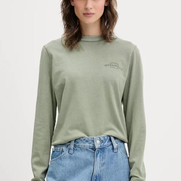 Βαμβακερή μπλούζα με μακριά μανίκια Dickies