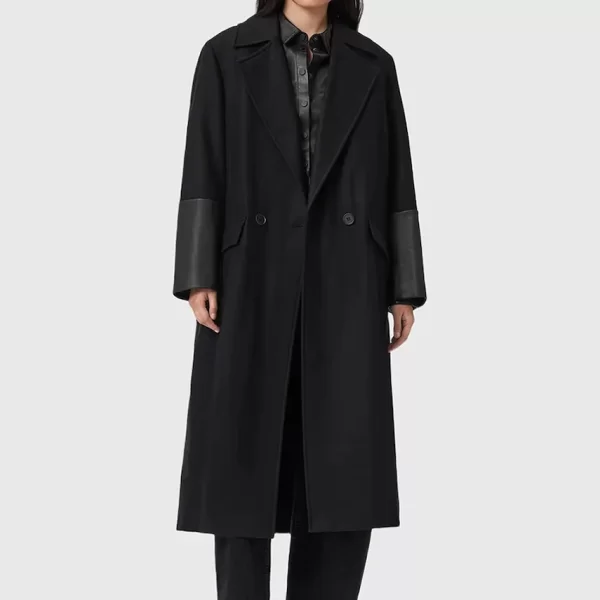 AllSaints Παλτό με προσθήκη μαλλιού AllSaints SELLMA