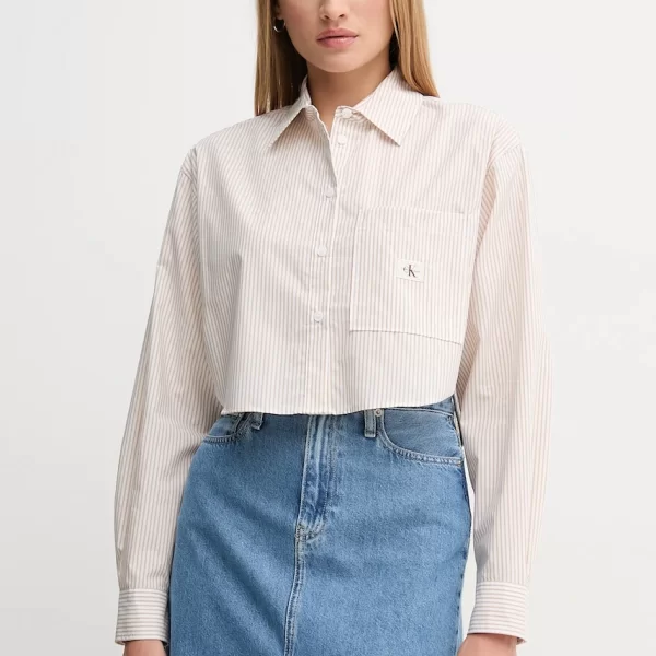Βαμβακερό πουκάμισο Calvin Klein Jeans