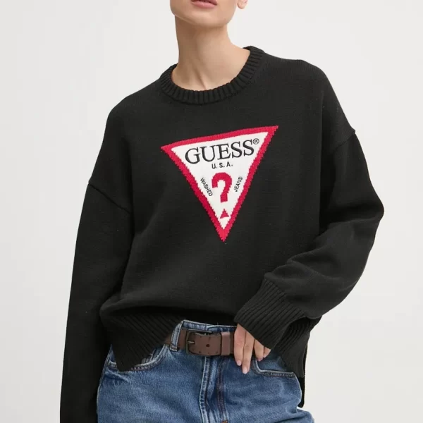 guess jeans Βαμβακερό πουλόβερ Guess Jeans
