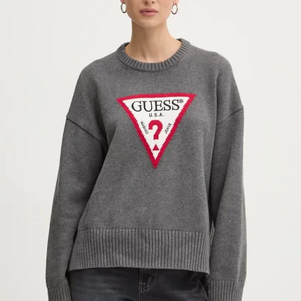 guess jeans Βαμβακερό πουλόβερ Guess Jeans
