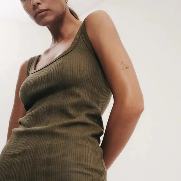 Βαμβακερό φόρεμα MUUV. FENDU