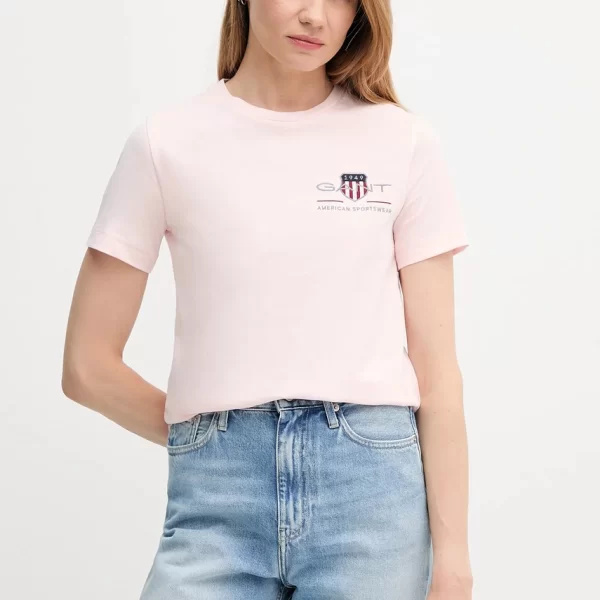 Βαμβακερό μπλουζάκι Gant