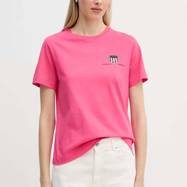 Βαμβακερό μπλουζάκι Gant