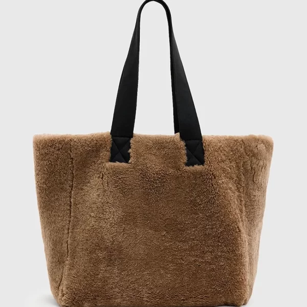 Δερμάτινη τσάντα διπλής όψης AllSaints IZZY SHEARLING