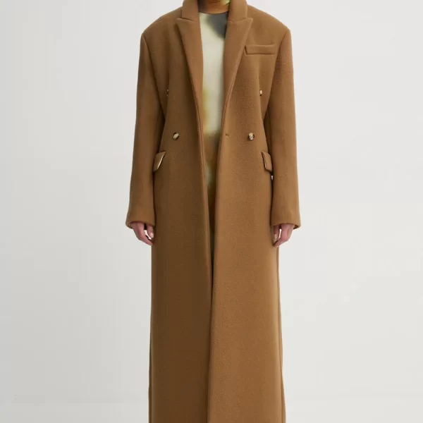 Μάλλινο παλτό Nanushka FERRIS