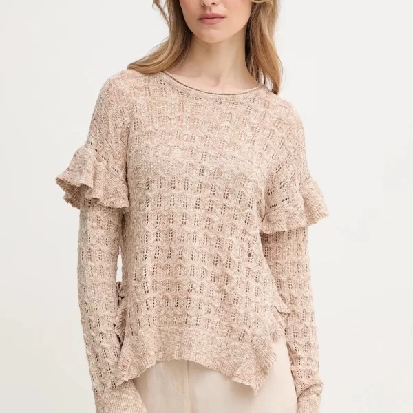 Πουλόβερ από λινό μείγμα Hoss Intropia