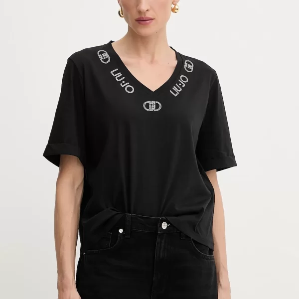 Βαμβακερό μπλουζάκι Liu Jo