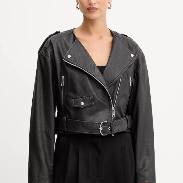 Δερμάτινo jacket BOSS Orange Bashinah