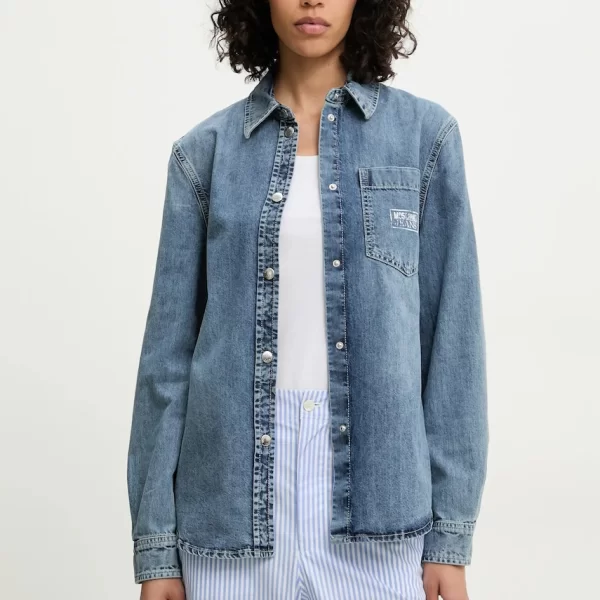 Βαμβακερό πουκάμισο Moschino Jeans