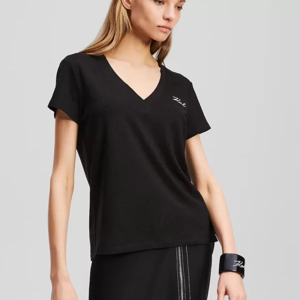 Karl Lagerfeld Λευκό μπλουζάκι Karl Lagerfeld