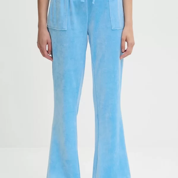 Βελούδινο παντελόνι φόρμας Juicy Couture CAISA LOW RISE PANT