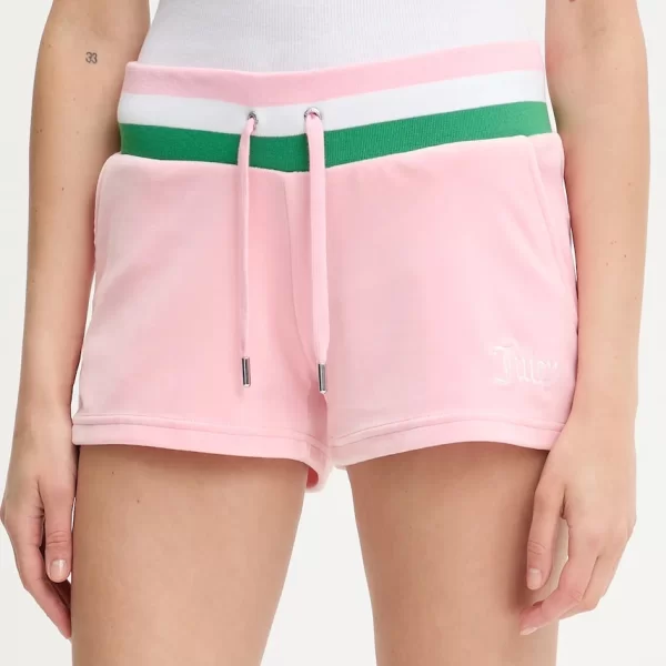 Σορτς Juicy Couture VELOUR STRIPE BOOTY SHORT
