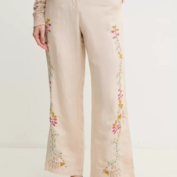 Λινό παντελόνι Hoss Intropia