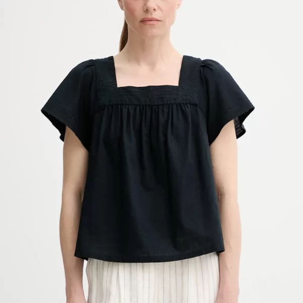 Μπλούζα με μείγμα από λινό Levi's AMBRE BABYDOLL TANK