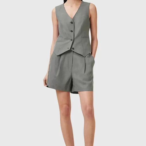 AllSaints Λινό σορτς AllSaints AVERIE