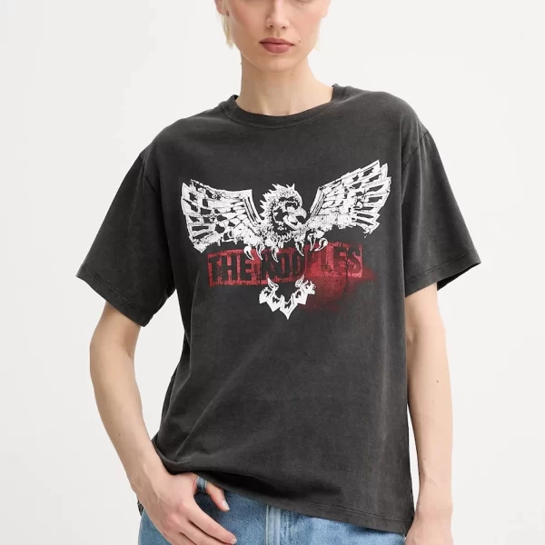 THE KOOPLES Βαμβακερό μπλουζάκι The Kooples