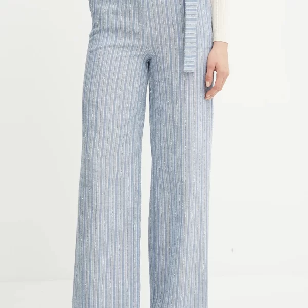 Παντελόνι με λινό μείγμα Fracomina