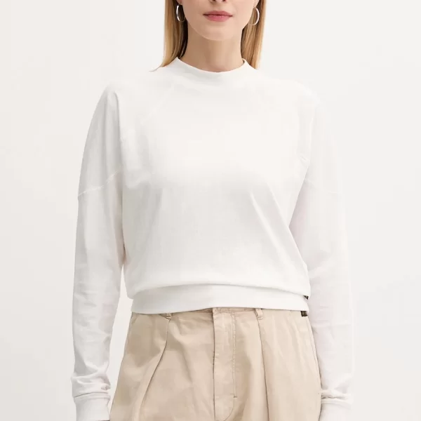 Βαμβακερή μπλούζα με μακριά μανίκια G-Star