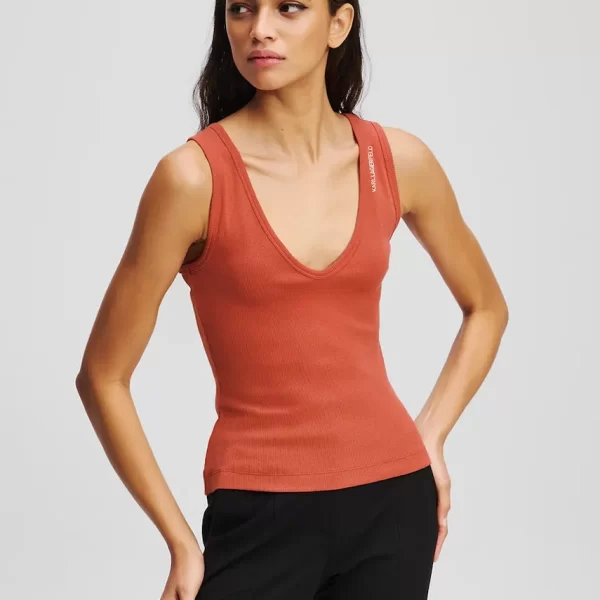 Karl Lagerfeld Βαμβακερό τοπ Karl Lagerfeld