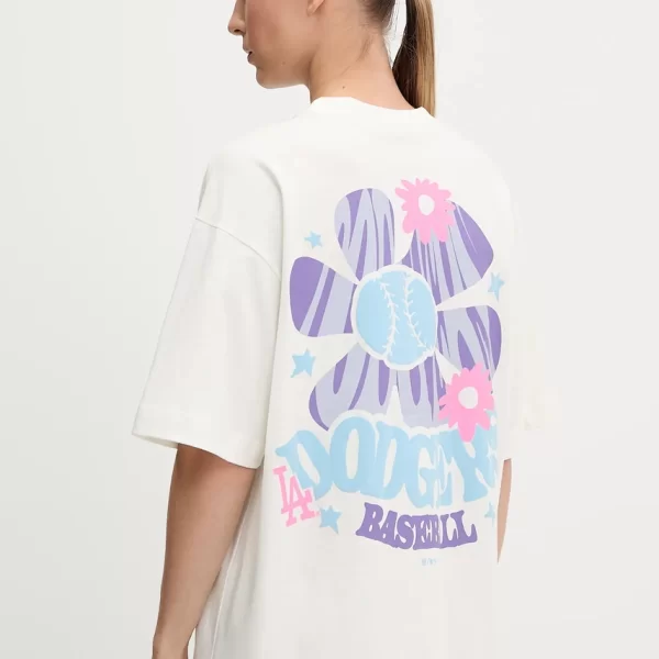 Βαμβακερό μπλουζάκι 47 brand MLB Los Angeles Dodgers