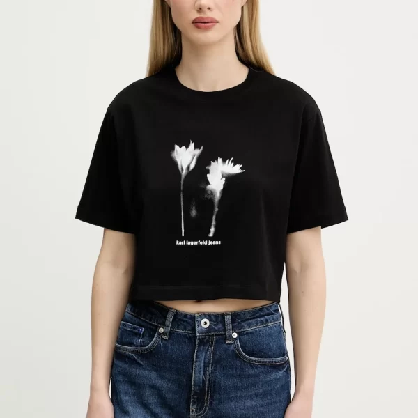 Βαμβακερό μπλουζάκι Karl Lagerfeld Jeans