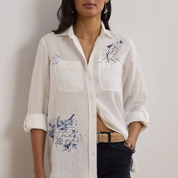 LAUREN RALPH LAUREN Πουκάμισο από λινό Lauren Ralph Lauren