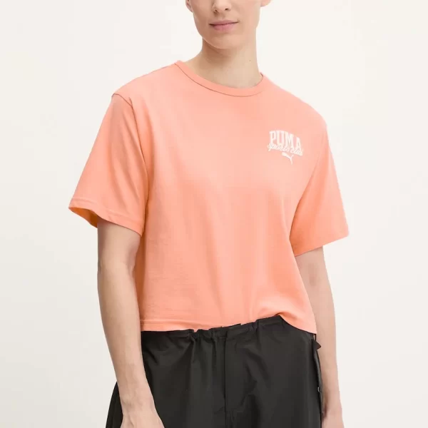 Βαμβακερό μπλουζάκι Puma