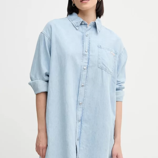 Φόρεμα από λινό μείγμα Calvin Klein Jeans