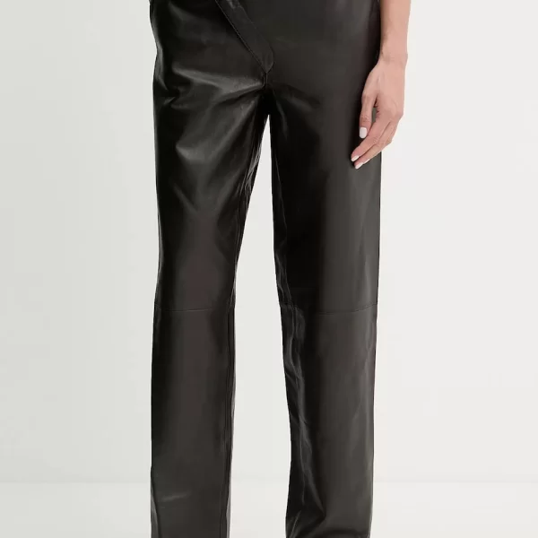 PINKO Δερμάτινο παντελόνι Pinko REIMAGINE by Patrick Mcdowell