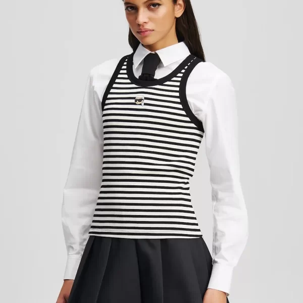 Karl Lagerfeld Βαμβακερό τοπ Karl Lagerfeld IKON