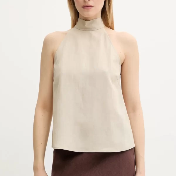 Τοπ από λινό μείγμα Samsoe Samsoe SARHEO