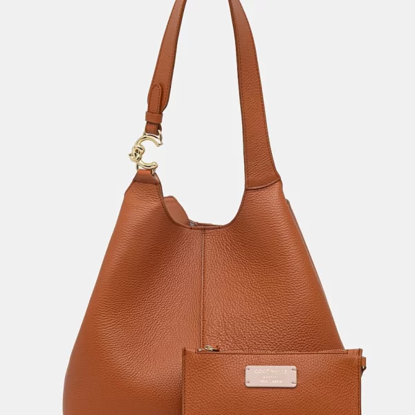 Coccinelle Δερμάτινη τσάντα Coccinelle COCCINELLE C-EASY