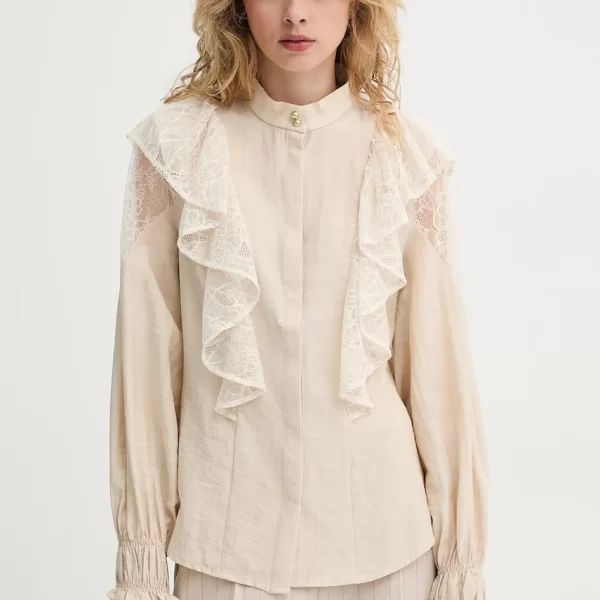 Πουκάμισο με μείγμα από λινό Bruuns Bazaar