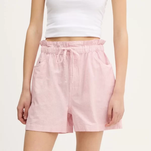 Λινό σορτς Tommy Jeans