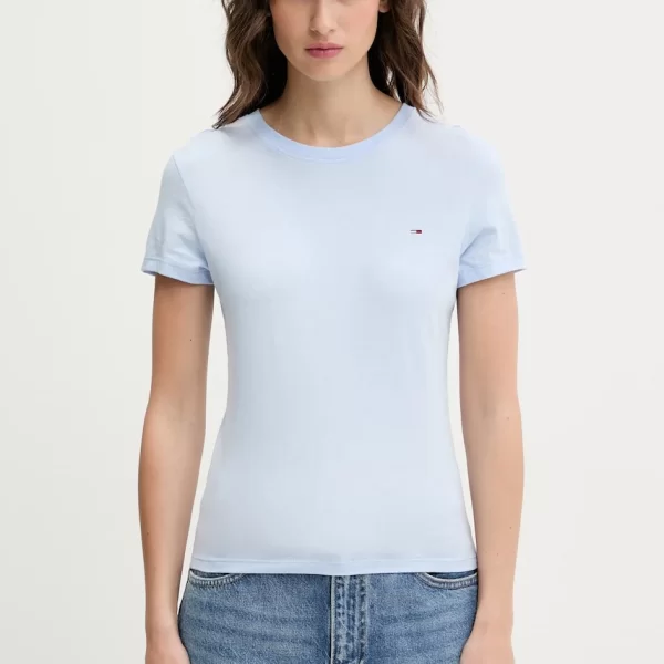 Βαμβακερό μπλουζάκι Tommy Jeans 2-pack
