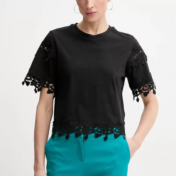 MORGAN Βαμβακερό μπλουζάκι Morgan DFUTUR