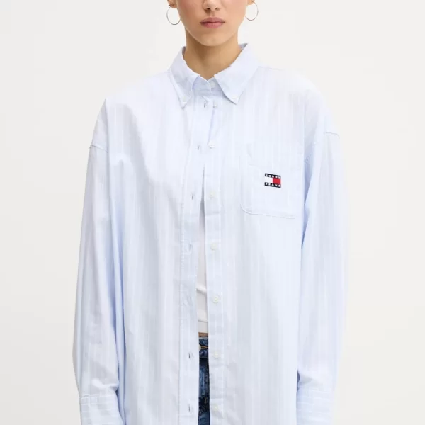 Βαμβακερό πουκάμισο Tommy Jeans